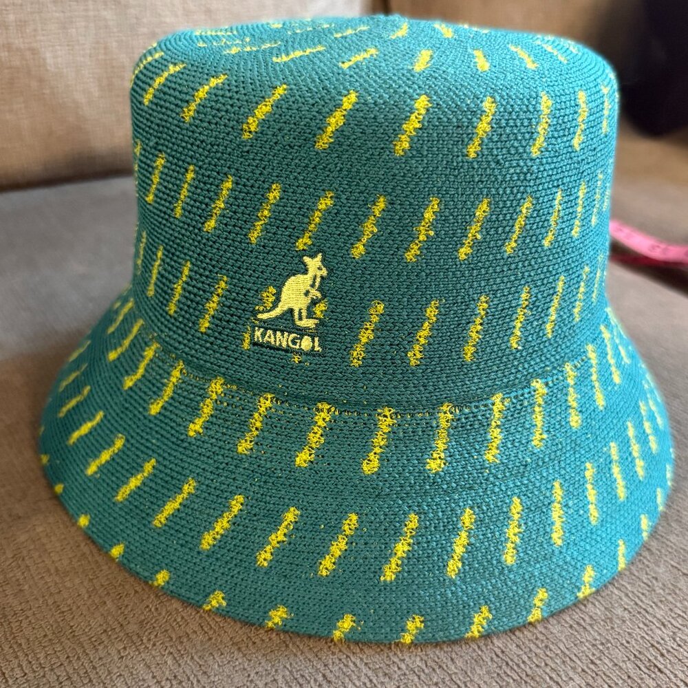 KANGOL Woven Bucket Hat rain drop small